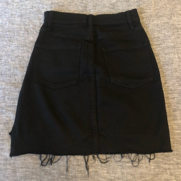 Wilfred Free Black Cutoff Denim Skirt - Size 00 - Picture 4 of 5
